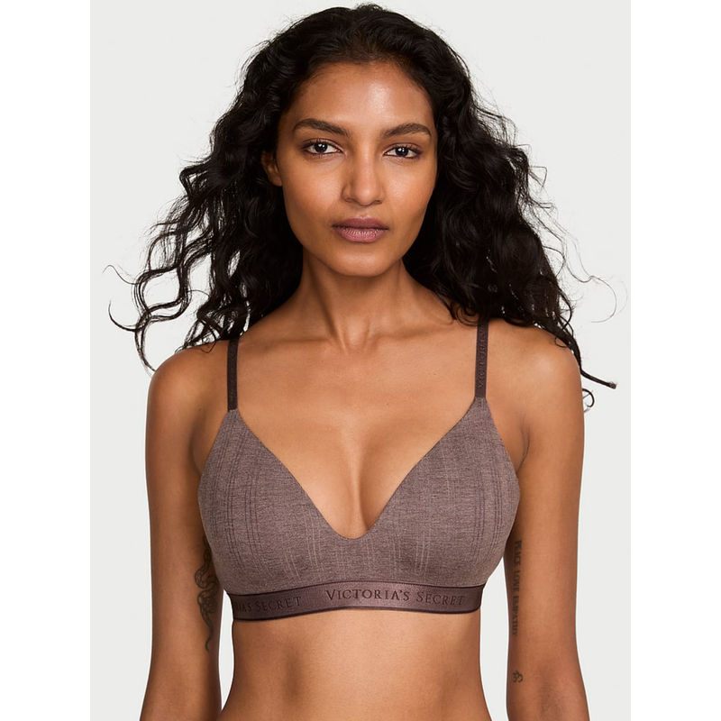 Victoria's Secret Brown The T-Shirt Ultra-Fine Modal Lightly Lined Wireless Bra (32D)