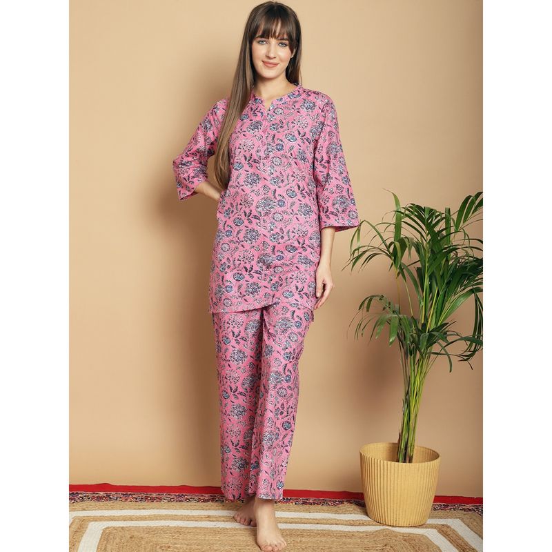 Indreams Women Printed Night Suit (Set of 2) (4XL)