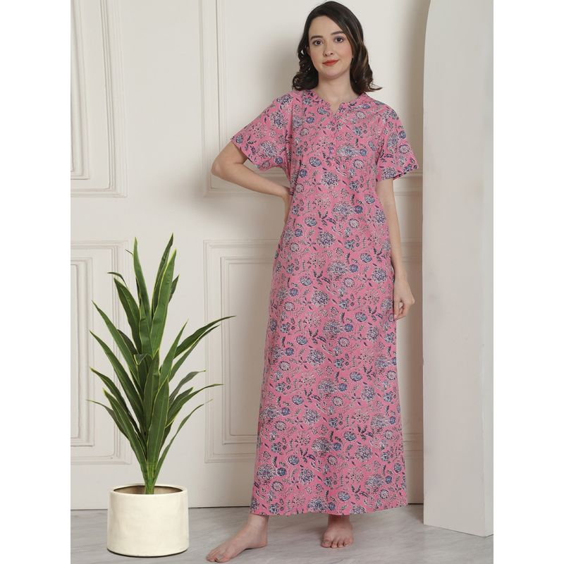 Indreams Printed Maxi Nightdress (2XL)