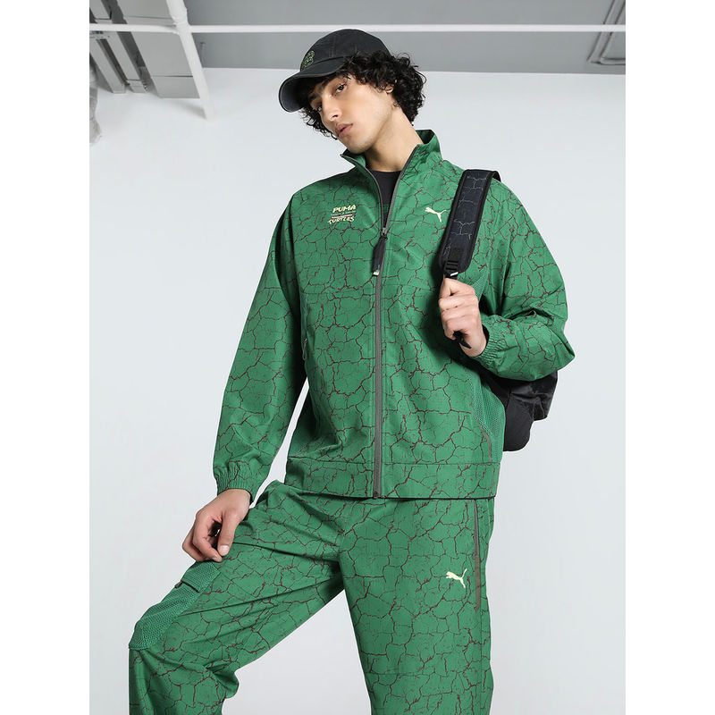 Puma Green X Tmnt Tech Men's Relaxed Fit Track Jacket (S)