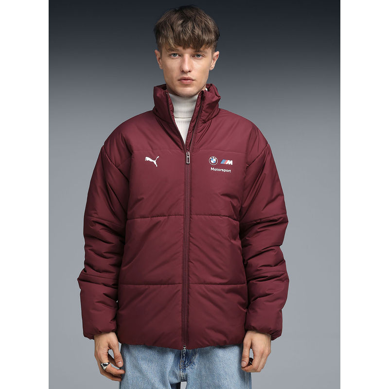 Puma Maroon BMW Mms Essentials+ Men's Puffer Jacket (2XL)