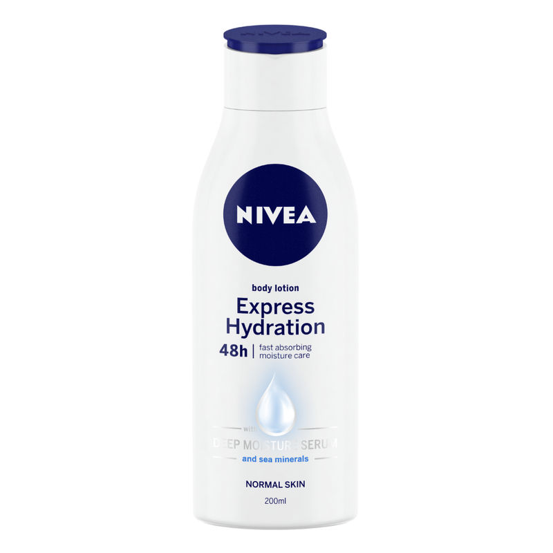 NIVEA Body Lotion for Normal Skin, Express Hydration, for Fast Absorption