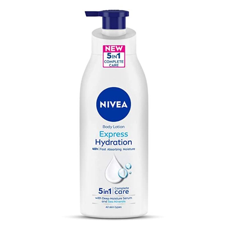 NIVEA Express Hydration BODY LOTION with Sea Minerals - 5 in 1 COMPLETE CARE for 48H Moisturization