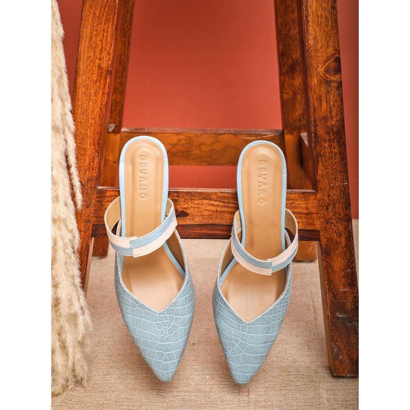 Devano Blue Pointed Toe Pumps (EURO 37)