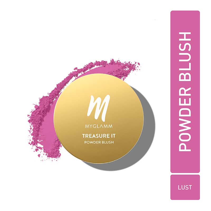 MyGlamm Treasure It Powder Matte Blush - Lust