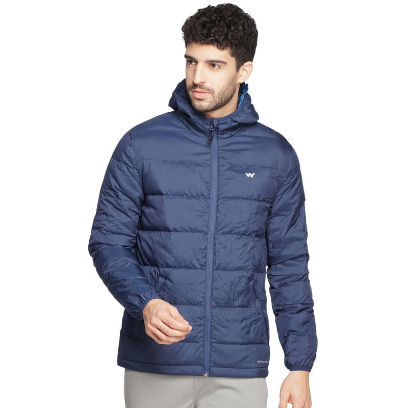 Buy WILDCRAFT Men Regular Fit Down Jackets navy Online