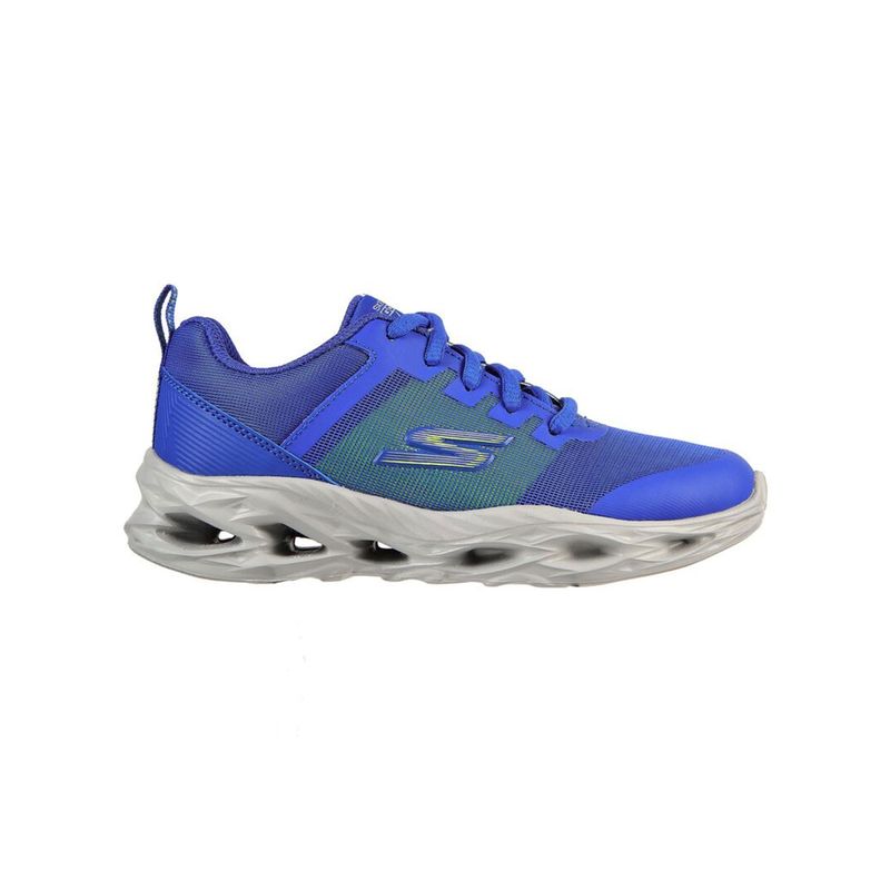 SKECHERS Boys Go Run Vortex Storm Blue Sports Shoes UK 13