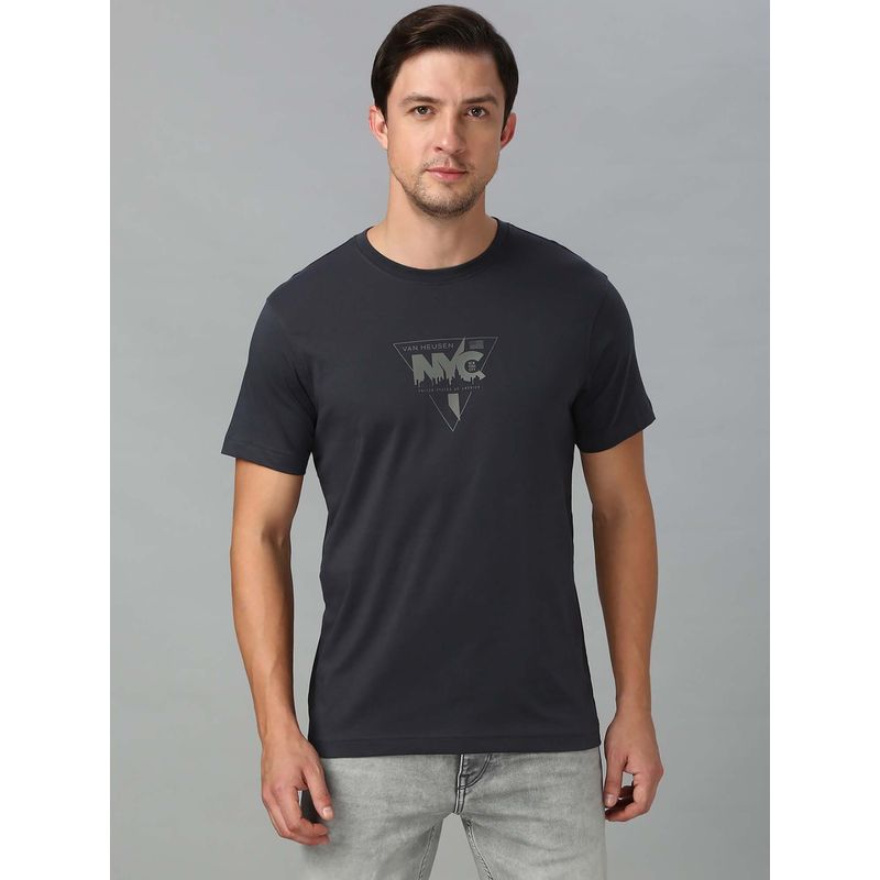 Van Heusen Innerwear Men Round Neck T-Shirt - Slate (XL)