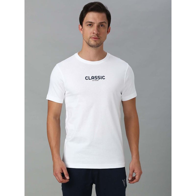 Van Heusen Innerwear Men Round Neck T-Shirt - White (S)