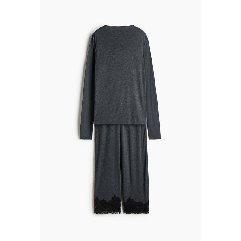 H&M Women Grey Jersey Pyjamas (S)