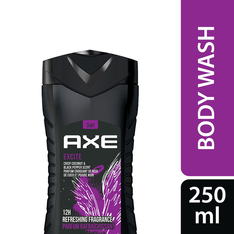 Axe Excite 3 In 1 Body, Face & Hair Wash For Men