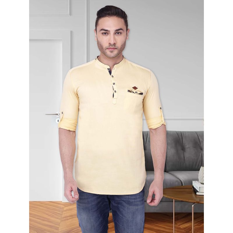 KUONS AVENUE Men's Cotton Short Kurta (2XL)