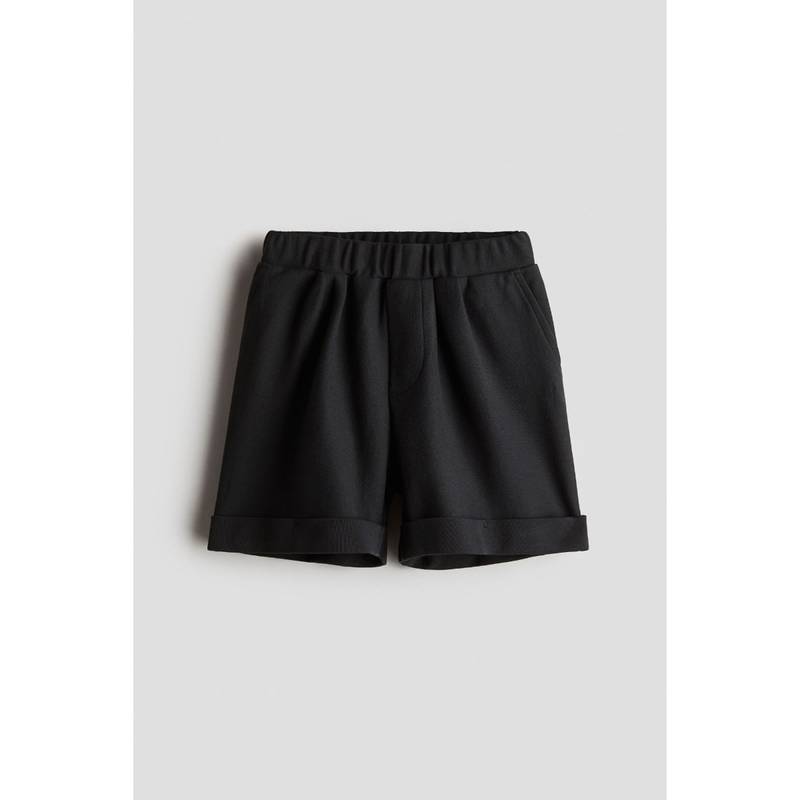 H&M Loose-Fit Cotton Jersey Shorts Black (4-6 Months) (4-6 Months)
