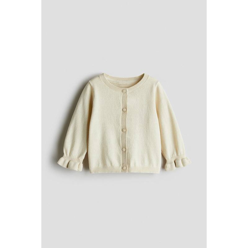 H&M Beige Cotton Cardigan (4-6 Months) (4-6 Months)
