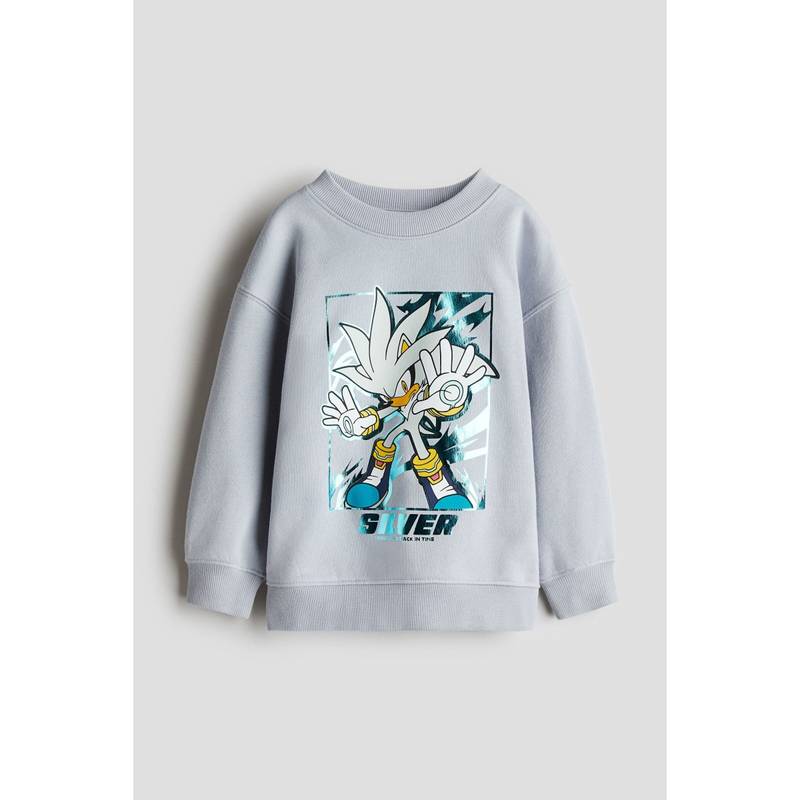 H&M Grey Motif-Detail Sweatshirt (1-2 Years) (1-2 Years)