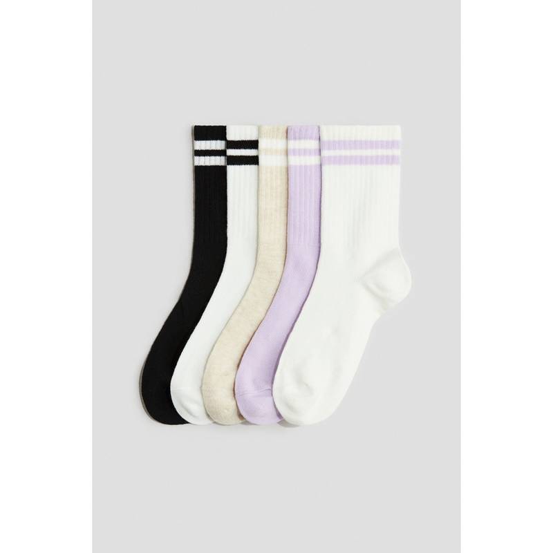 H&M 5-Pack Socks Beige (5.5-7)