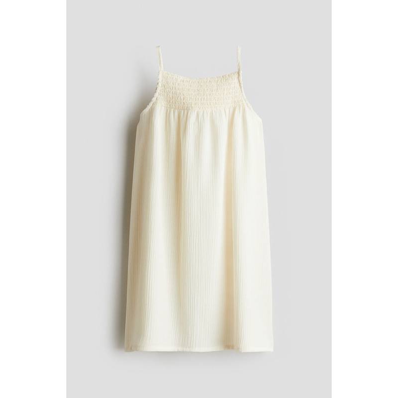 H&M Smocked Strappy Dress White (3-4 Years) (3-4 Years)