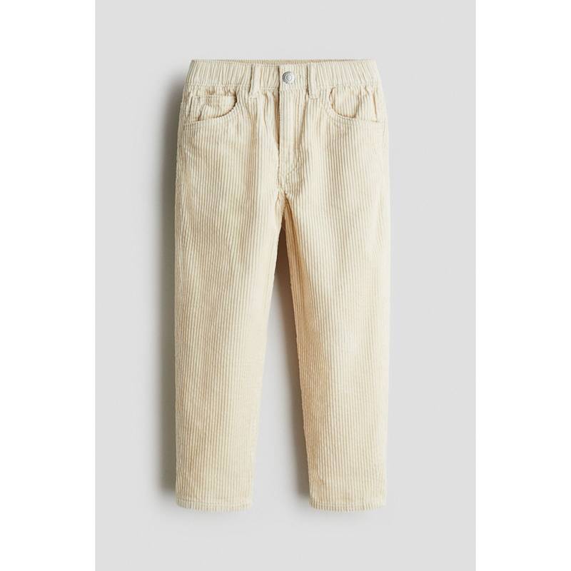 H&M Cotton Corduroy Trousers Beige (4-5 Years) (4-5 Years)