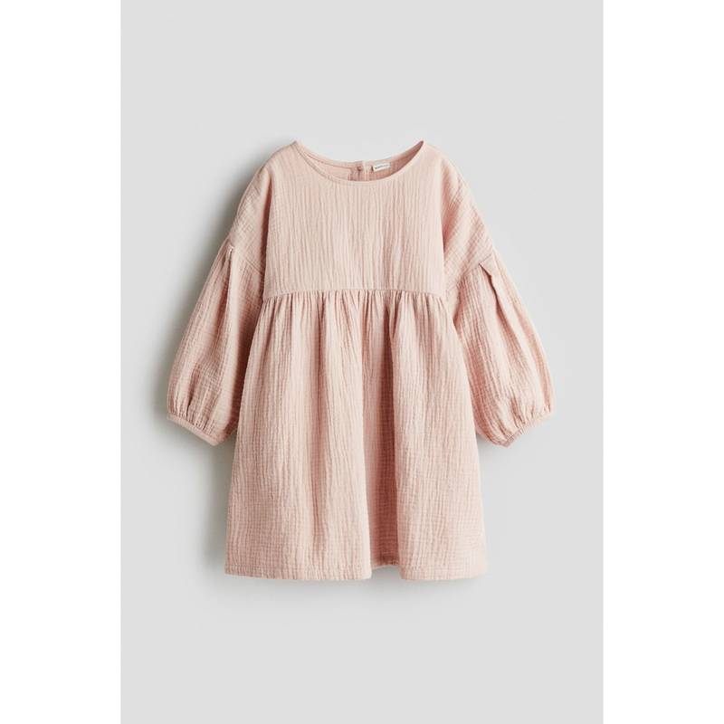 H&M Cotton Muslin Dress Pink (2-3 Years) (2-3 Years)