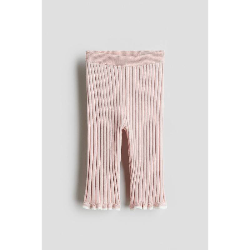 H&M Rib-Knit Leggings Pink (3-4 Years) (3-4 Years)