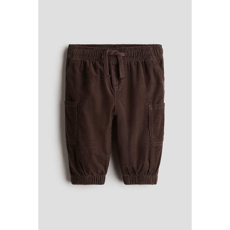 H&M Cotton Corduroy Trousers Brown (4-6 Months) (4-6 Months)