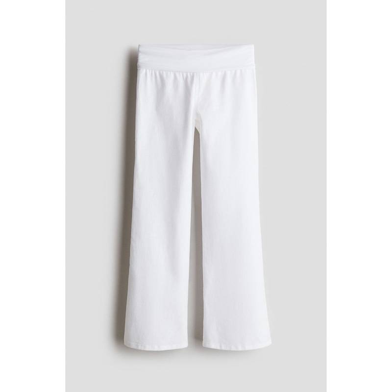 H&M Linen-Blend Yoga-Style Trousers White (10-11 Years) (10-11 Years)