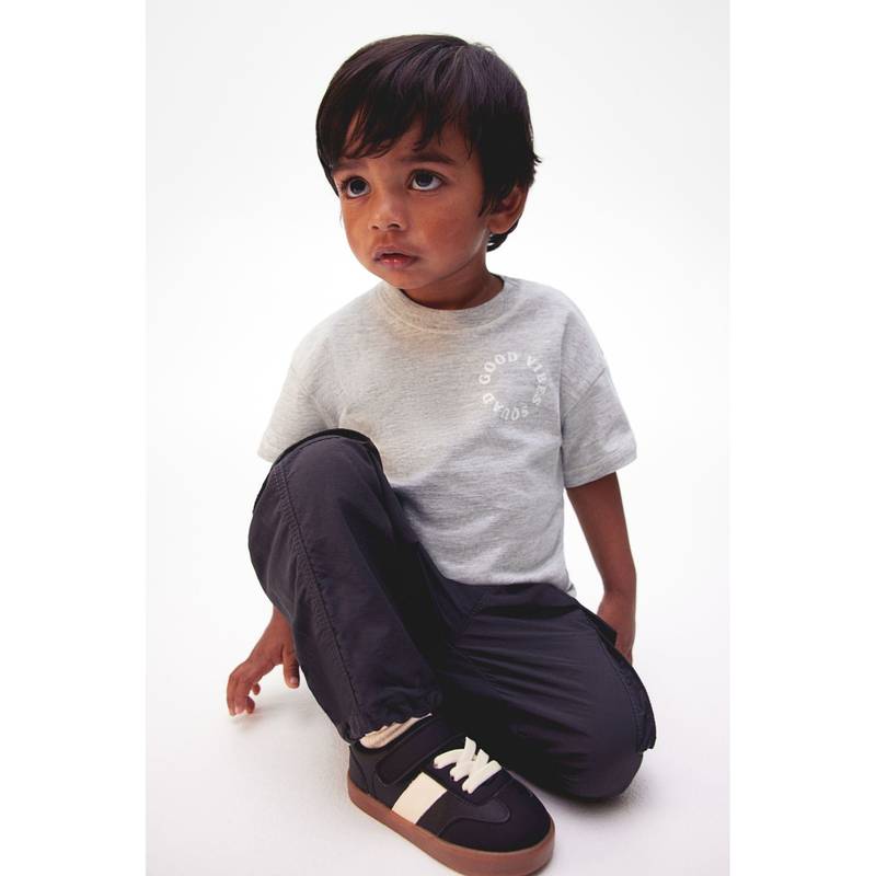H&M Printed Cotton T-Shirt Grey (3-4 Years) (3-4 Years)