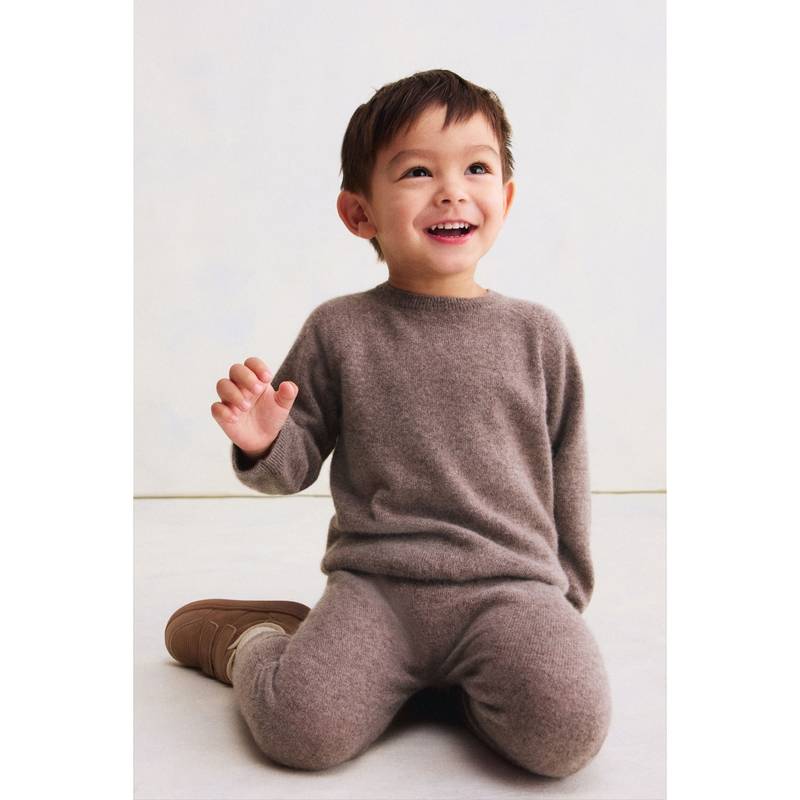 H&M Cashmere-Knit Trousers Brown (4-6 Months) (4-6 Months)