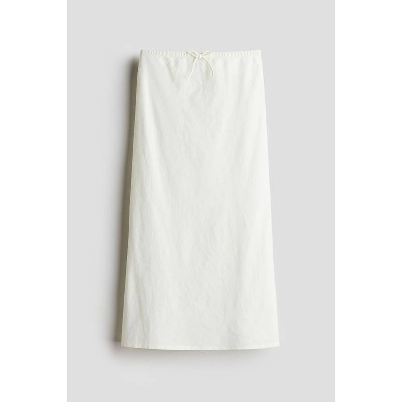 H&M Linen Blend Skirt White (14 Years Above) (14 Years Above)