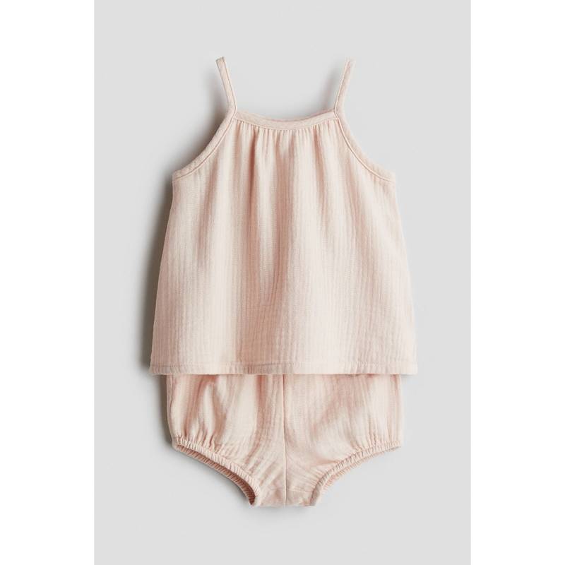 H&M 2-Piece Cotton Muslin Set Orange (1.5-2 Years)