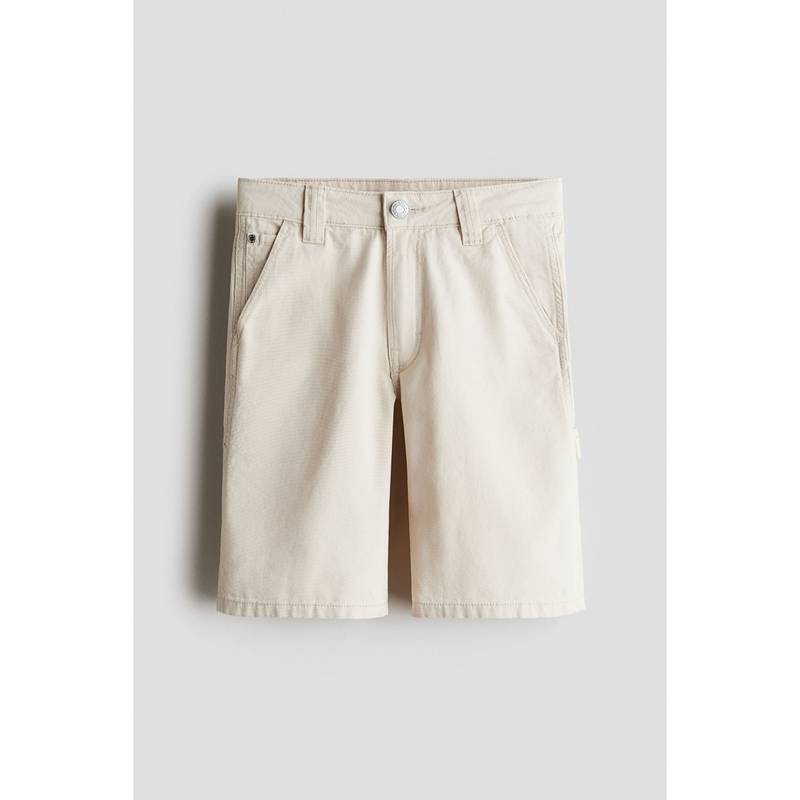 H&M Loose-Fit Carpenter Shorts Beige (8-9 Years) (8-9 Years)