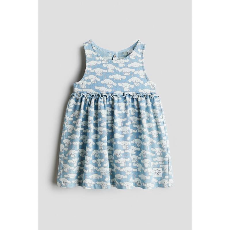 H&M Printed Denim Dress Blue (4-6 Months) (4-6 Months)