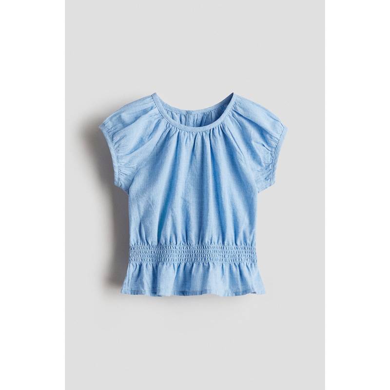 H&M Cotton Muslin Top Blue (4-6 Months) (4-6 Months)