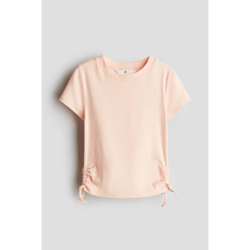 H&M Drawstring-Detail Jersey Top Orange (8-10 Years) (8-10 Years)