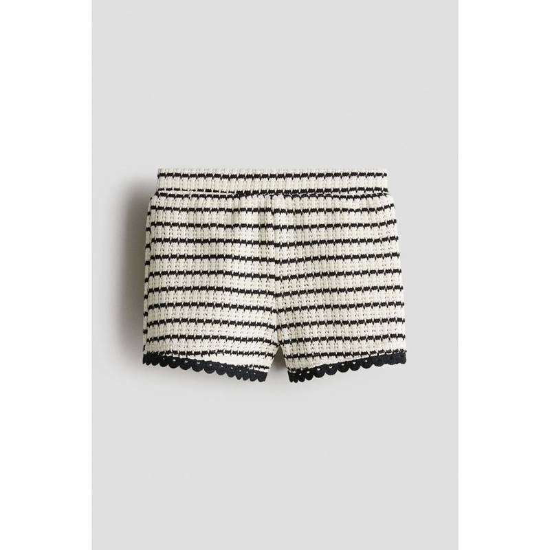 H&M Textured-Knit Shorts Beige (3-4 Years) (3-4 Years)