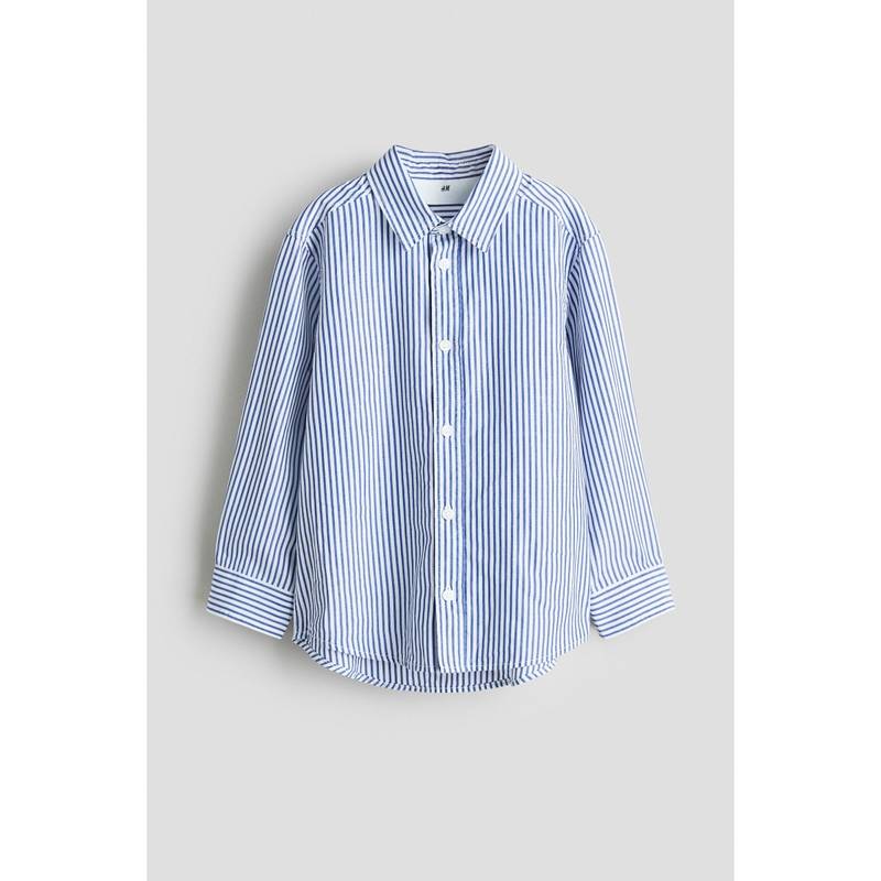 H&M Boys Blue Cotton Shirt (2-3 Years) (2-3 Years)
