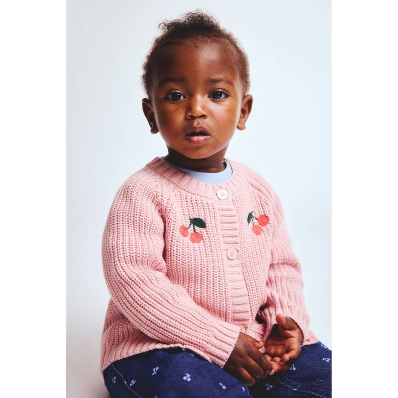 H&M Embroidered-Motif Cardigan (6-9 Months) (6-9 Months)