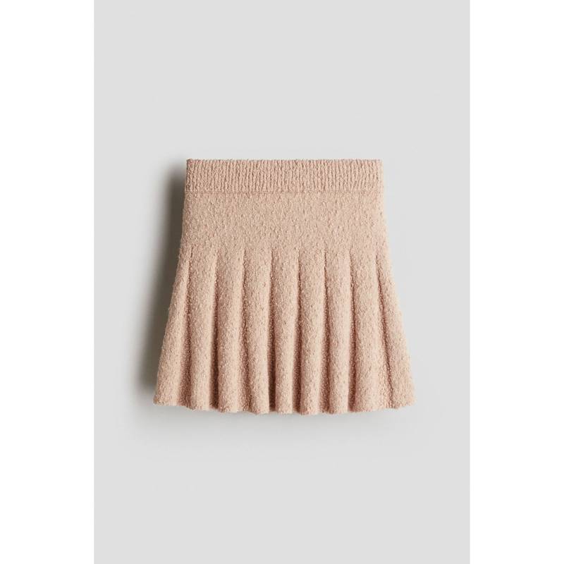 H&M Pleated Boucla -Knit Skirt (10-12 Years) (10-12 Years)