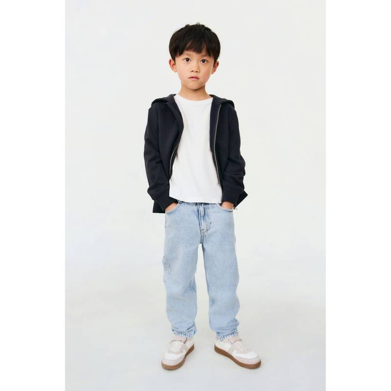 H&M Boys & Girls Blue Tapered Cotton-Blend Jeans (2-3 Years) (2-3 Years)