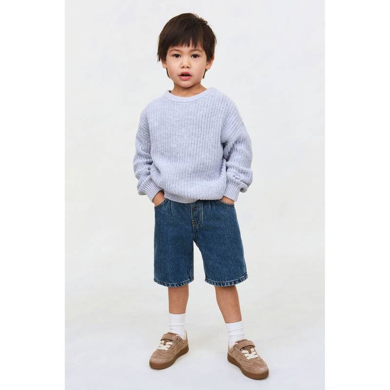 H&M Boys Blue Knee-Length Denim Shorts (6-7 Years) (6-7 Years)