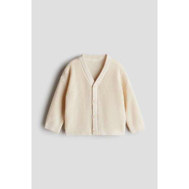 H&M Waffle-Knit Cardigan (4-6 Months) (4-6 Months)
