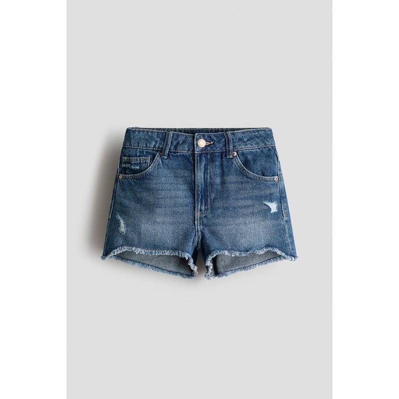H&M Girls Blue Denim Shorts (8-9 Years) (8-9 Years)