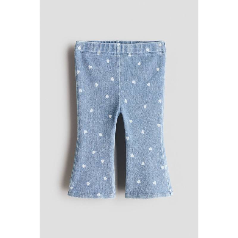 H&M Girls Blue Flared Jersey Jeans (3-4 Years) (3-4 Years)
