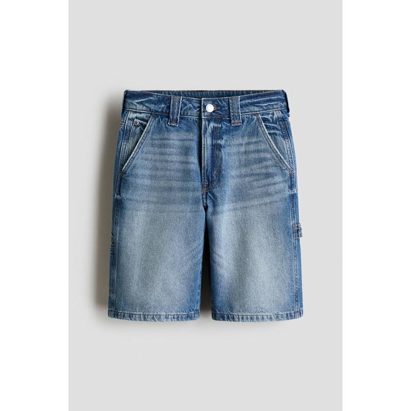 H&M Boys Blue Carpenter Denim Shorts (14 Years) (14 Years)