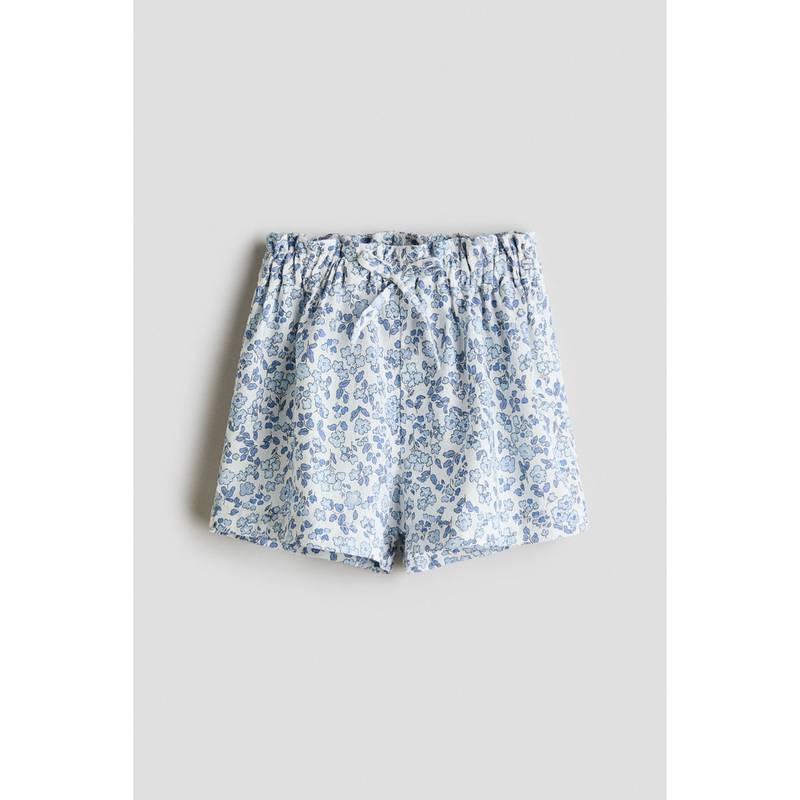 H&M Girls Blue Paper Bag Shorts (1.5-2 Years) (1.5-2 Years)