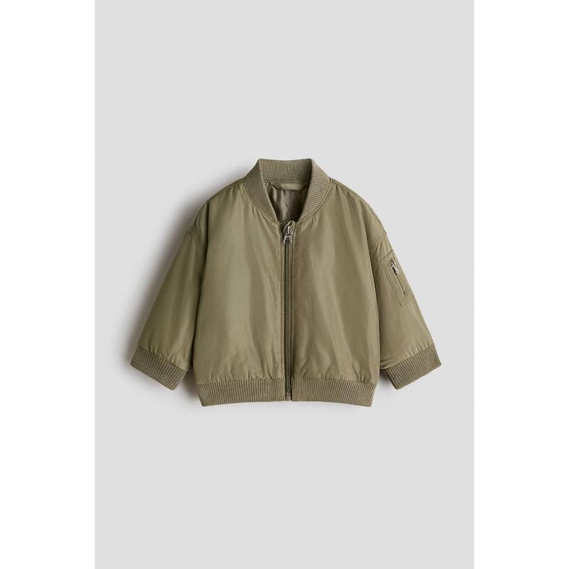 H&M Boys Green Bomber Jacket (4-6 Months) (4-6 Months)