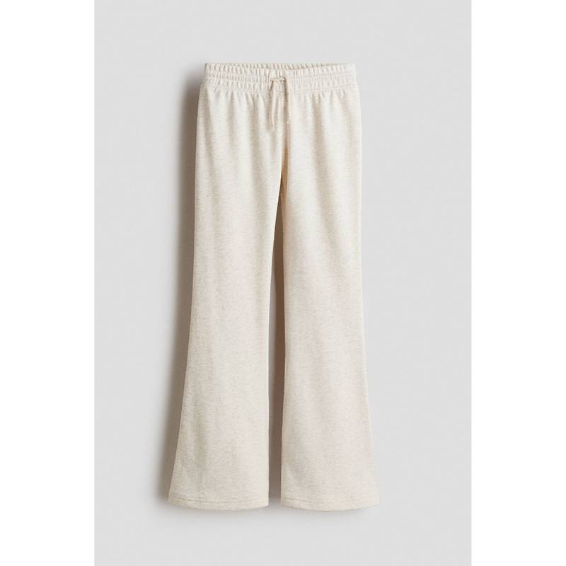H&M Girls Beige Flared Joggers (8-9 Years) (8-9 Years)