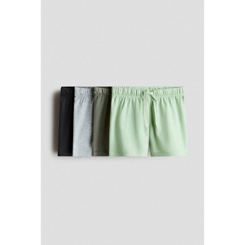 H&M Boys Grey 4-Pack Jersey Shorts (1-2 Months)
