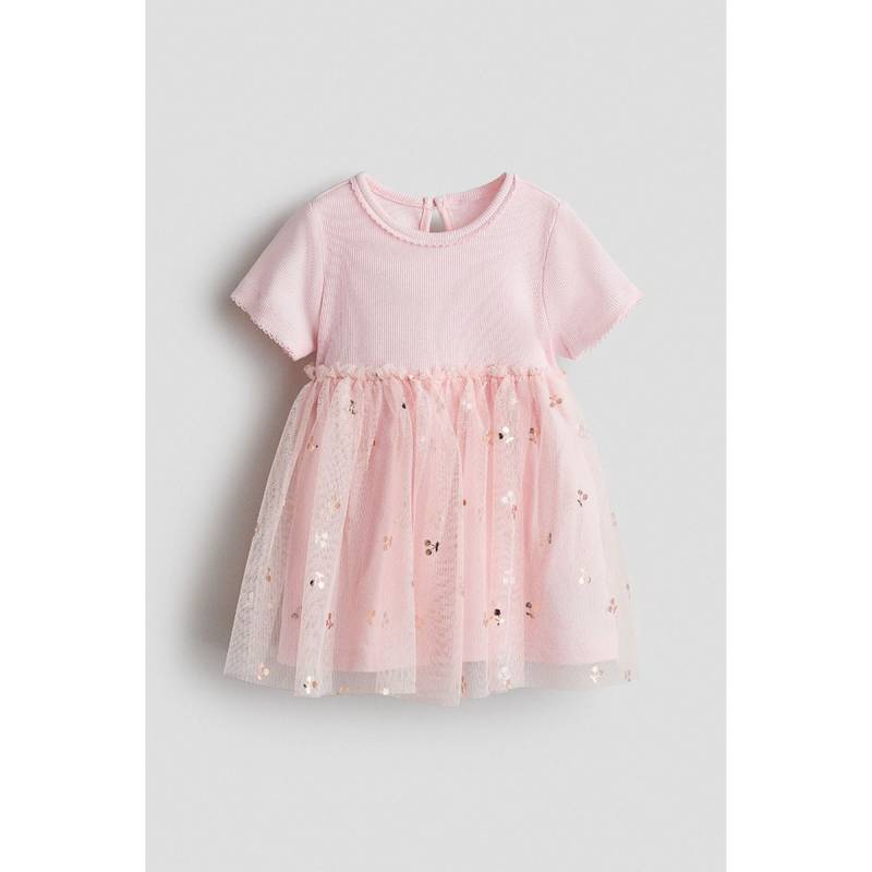 H&M Girls Multi-Color Tulle-skirt dress (4-6 Months) (4-6 Months)