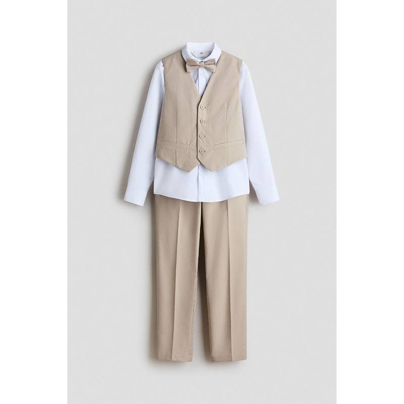 H&M Boys Beige 4-piece dressy set (11-12 Years)